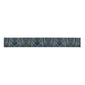 Ribbon - Art Deco Blue & Gold Mirrored Ripsband (Vorderseite)