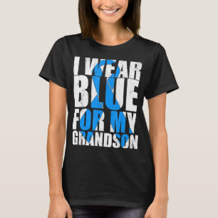 Ribbon Autismus ich trage Blau für meinen Enkel Au T-Shirt