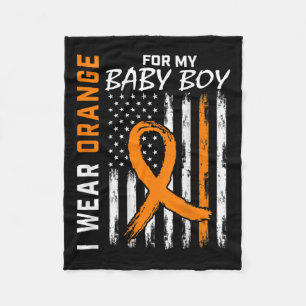 Ribbon Baby Boy Leukemia Awareness Month Warrior Fleecedecke