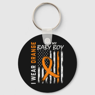 Ribbon Baby Boy Leukemia Awareness Month Warrior Schlüsselanhänger