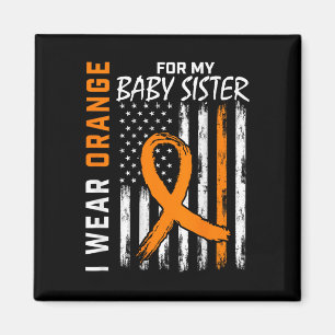 Ribbon Baby Schwester Leukemia Bewusstsein Magnet