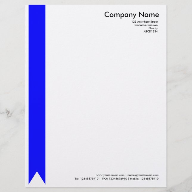 Ribbon - Blau Briefkopf (Vorderseite)