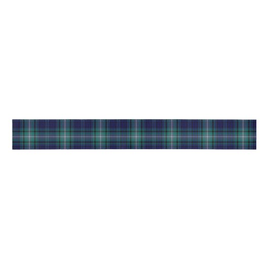 Ribbon - Blue & Green Tartan Ripsband (Vorderseite)
