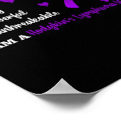 Ribbon Blue Hydrocephalus Kriegerkrebs Bewusstsein Poster (Ecke)