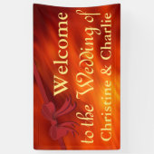 Ribbon Border rot + Ihr Backgr. Ideen Banner (Vertikal)