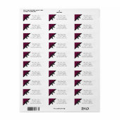 Ribbon Bow Black Hot Pink Damask (Vorne)