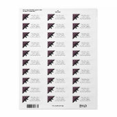 Ribbon Bow Black Light Pink Damask (Vorne)