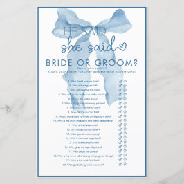 Ribbon Bow Brautparty Game