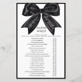 Ribbon Bow Brautparty Game (Vorderseite)