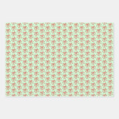 Ribbon Bows Doodle CHRISTMAS Holiday Red Geschenkpapier Set (Vorderseite 3)