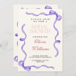 Ribbon Brautparty Einladung