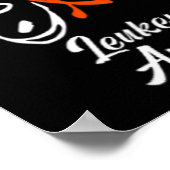Ribbon Butterfly Aml Leukemia Bewusstsein 1 Poster (Ecke)