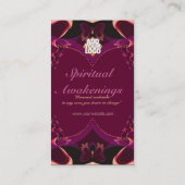 Ribbon Butterfly Goddess New Age Business Card Visitenkarte (Rückseite)