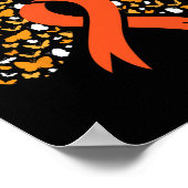 Ribbon Butterfly Leukämie Bewusstsein Überlebende Poster (Ecke)