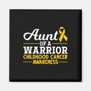 Ribbon Cancer Fighter Tunt Kinderkrebs Awaren Magnet