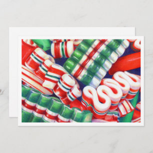 RIBBON CANDY 12x18 Flat Card Feiertagskarte
