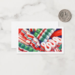 RIBBON CANDY 3,5 x 2 Flachkarte Mitteilungskarte