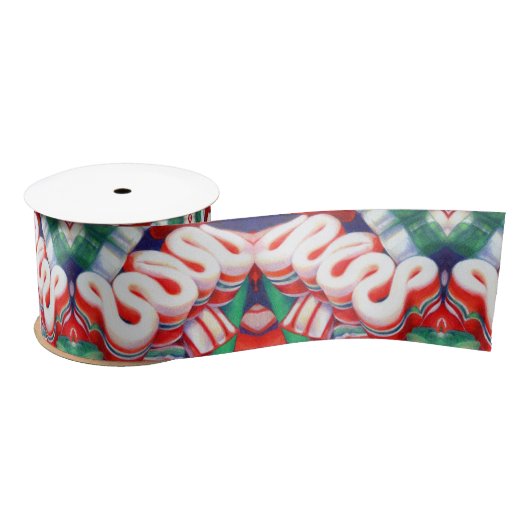 RIBBON CANDY 3" Wide Satin Ribbon Satinband (Spule)