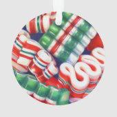 RIBBON CANDY Acrylic Circle Ornament (Rückseite)