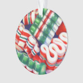 RIBBON CANDY Acrylic Circle Ornament (Vorderseite)