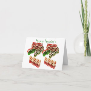 Ribbon Candy Christmas Card Feiertagskarte