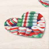 RIBBON CANDY Heart Paper Untersetzer (angewinkelt)