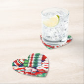 RIBBON CANDY Heart Paper Untersetzer (Vor Ort)