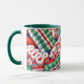 RIBBON CANDY Hunter Green Combo Tasse (Links)