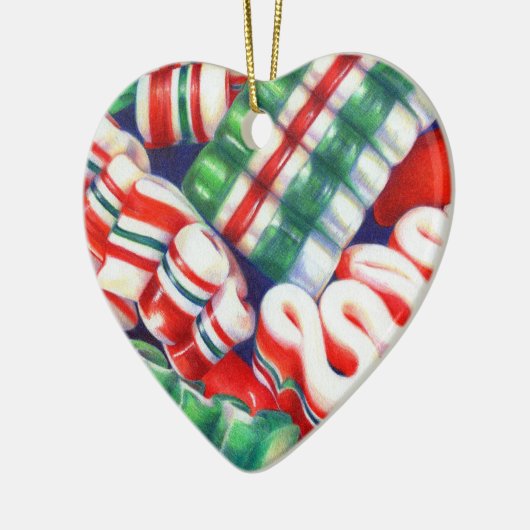 RIBBON CANDY Keramik Herzstück Keramik Ornament (Links)