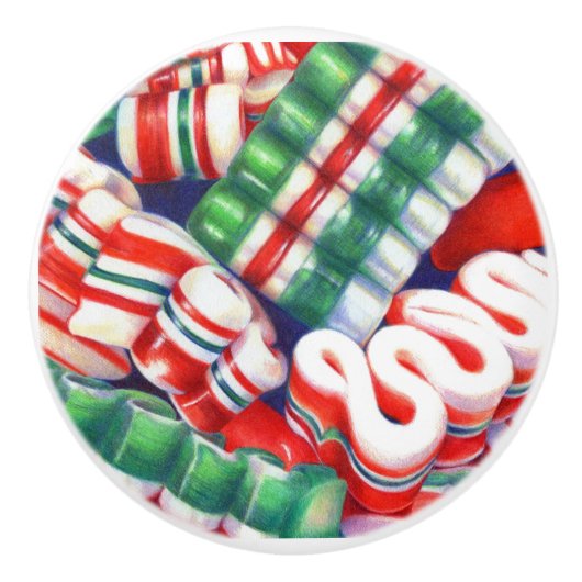 RIBBON CANDY Keramik Knob Keramikknauf (Vorderseite)