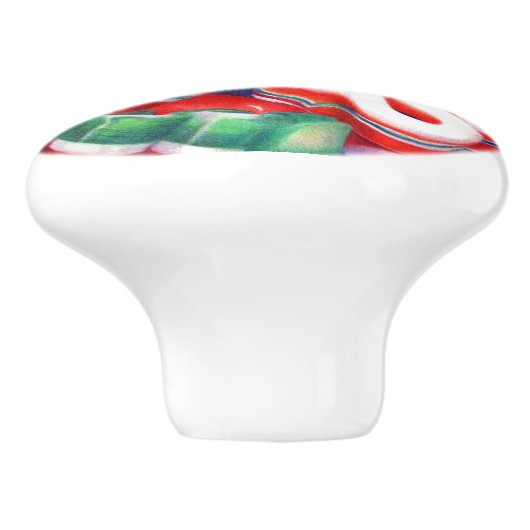 RIBBON CANDY Keramik Knob Keramikknauf (Seitenansicht)