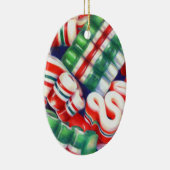 RIBBON CANDY Keramik Oval Ornament (Rechts)