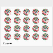 RIBBON CANDY Kleine Round Stickers (Blatt)