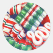 RIBBON CANDY Kleine Round Stickers (Vorderseite)