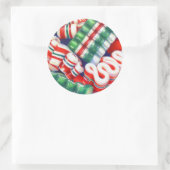 RIBBON CANDY Large Round Stickers (Tasche)