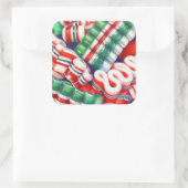 RIBBON CANDY Large Square Stickers (Tasche)