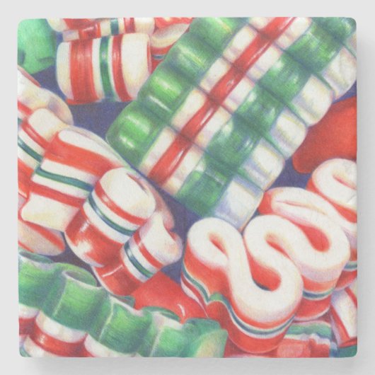 RIBBON CANDY Marble Stone Untersetzer (Vorderseite)