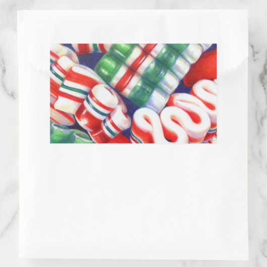 RIBBON CANDY Rectangle Stickers (Tasche)