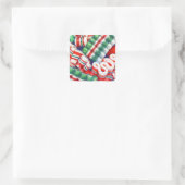 RIBBON CANDY Small Square Stickers (Tasche)
