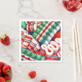RIBBON CANDY Standard Cocktail Paper Napkins Serviette (Beispiel)