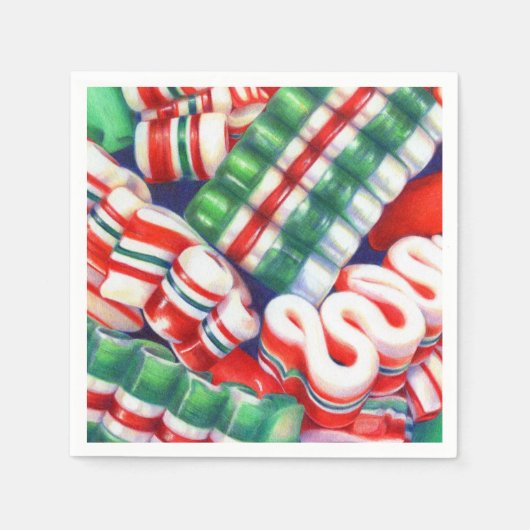 RIBBON CANDY Standard Cocktail Paper Napkins Serviette (Vorderseite)