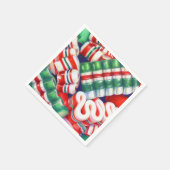 RIBBON CANDY Standard Cocktail Paper Napkins Serviette (Ecke)