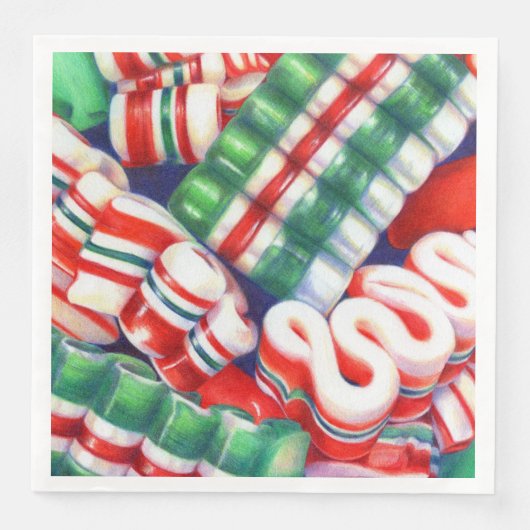 RIBBON CANDY Standard Dinner Paper Napkins Serviette (Vorderseite)