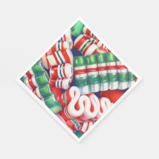 RIBBON CANDY Standard Luncheon Paper Napkins Serviette (Ecke)