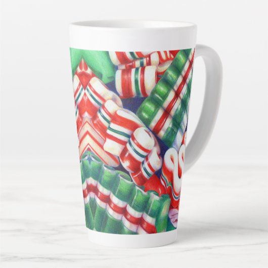 RIBBON CANDY Tall Latte Tasse (Rechte Ecke)