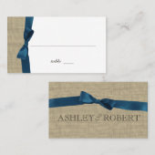 Ribbon Country Blue Platzkarte (Vorne/Hinten)