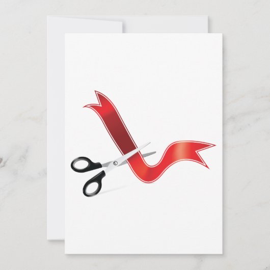 Ribbon Cutting Einladung (Vorderseite)