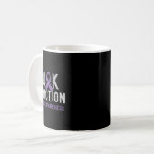 Ribbon Fck Addiction Überdosierung Bewusstsein Kaffeetasse (Vorderseite Links)