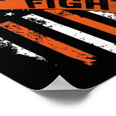 "Ribbon Fight American Flag Leukemia Awareness" 1 Poster (Ecke)
