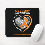 Ribbon Frau Warrior Cousin Multiple Sklerose Aware Mousepad (Mit Mouse)